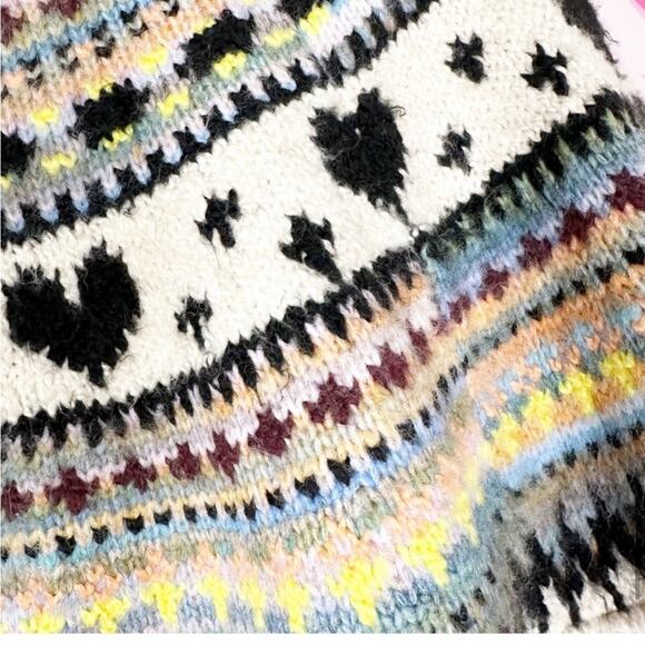 Free People Oversized Cardigan Large Emily Blue NWT - Picture 7 of 11